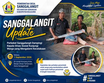 Perbekel Sanggalangit dampingi Kadis Sosial Kunjungi Warga Dusun Tamansari